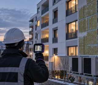 Renovation energetique de batiments, chantier et facades