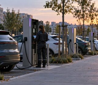 Bornes de recharge pour vehicules electriques en milieu urbain